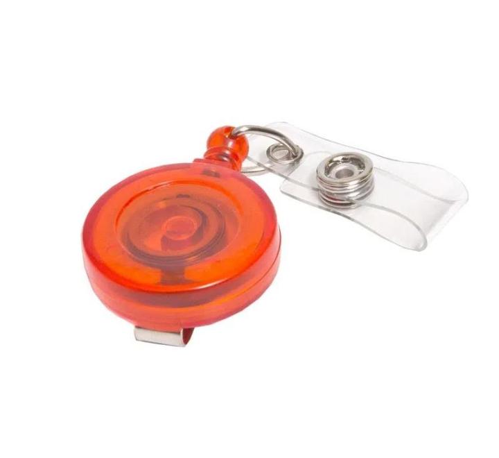 Műanyag kihúzhatós névjegykártya tartó, narancssárga