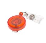 Műanyag kihúzhatós névjegykártya tartó, narancssárga