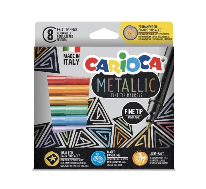 Filctoll 8 metalizált szín Metallic Carioca