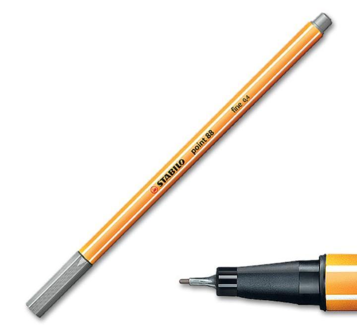 Filctoll 0.4mm Stabilo Point 88/94 - szürke