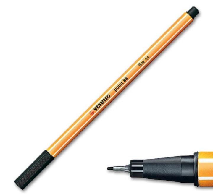 Filctoll 0.4mm Stabilo Point 88/46 - fekete