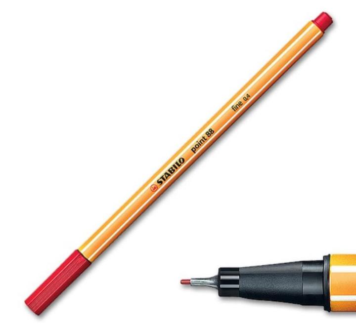 Filctoll 0.4mm Stabilo Point 88/40 - piros