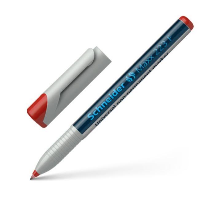 Univerzális OHP marker  Maxx 223 F Schneider piros