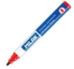 Permanens marker kerek heggyel piros Milan