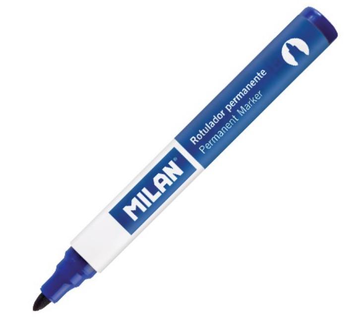 Permanens marker kerek heggyel kék Milan