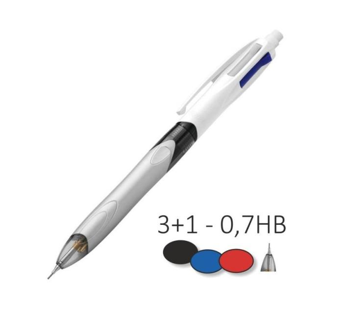 Golyóstoll 3 szín + 1 töltött ceruza Bic