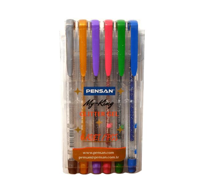 Zselés golyóstoll csillámos My King Pensan