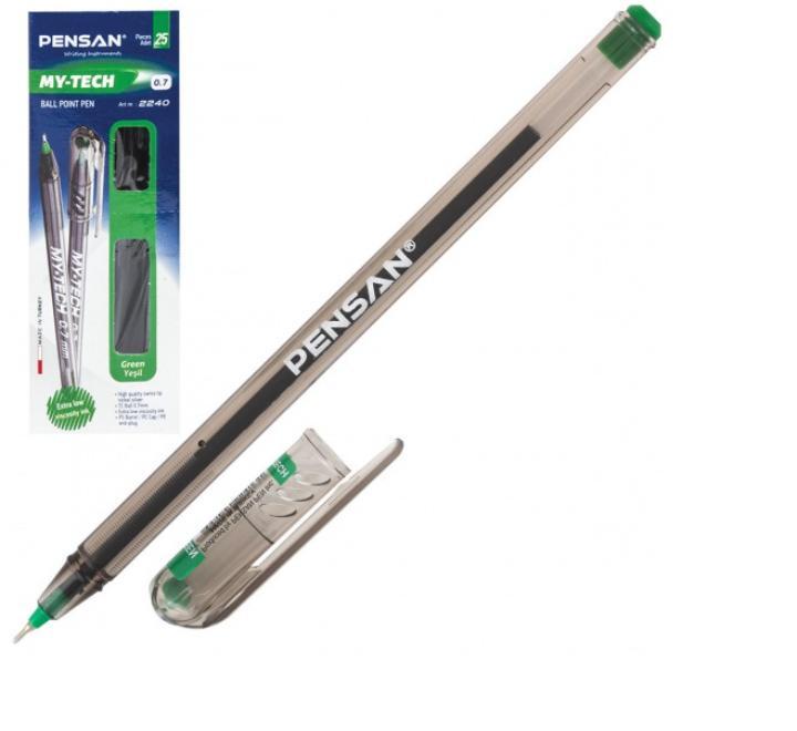 Golyóstoll Pensan My Tech 0.7mm, zöld