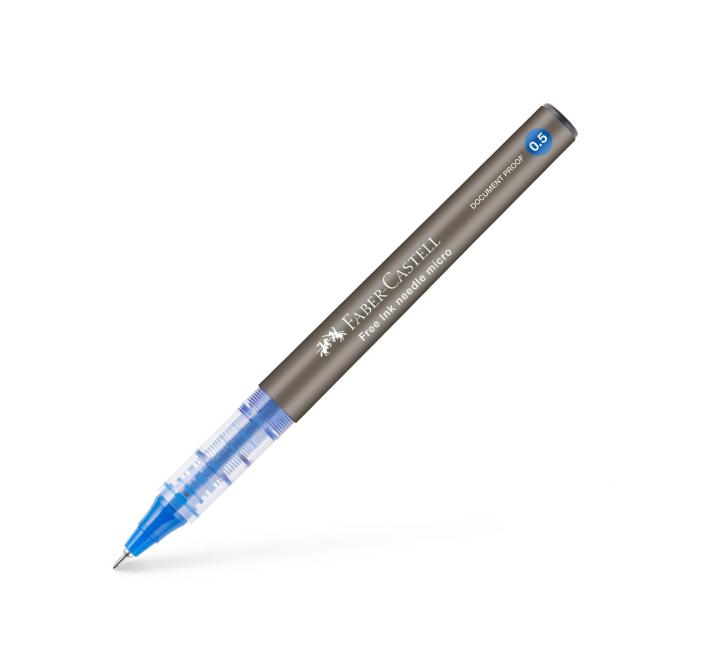 Rollertoll free ink needle Faber-Castell kék