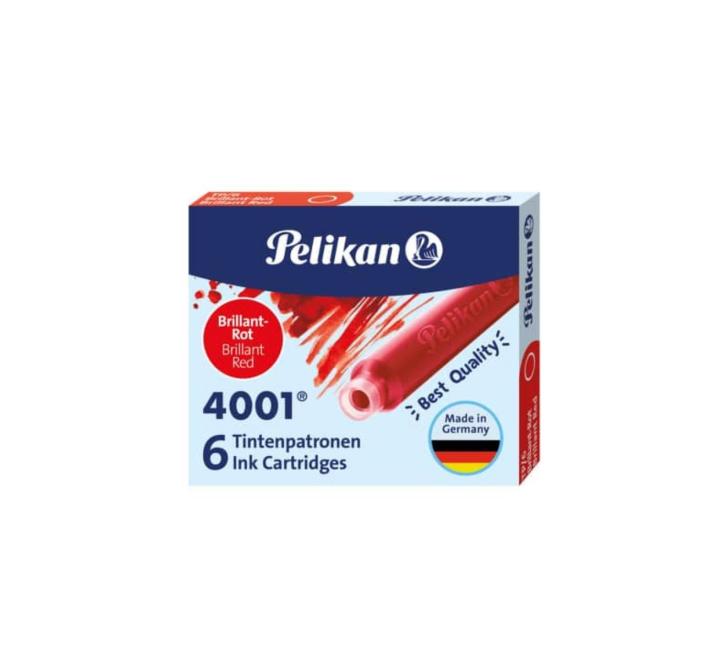 Tintapatron 4001 6/szett Pelikan piros