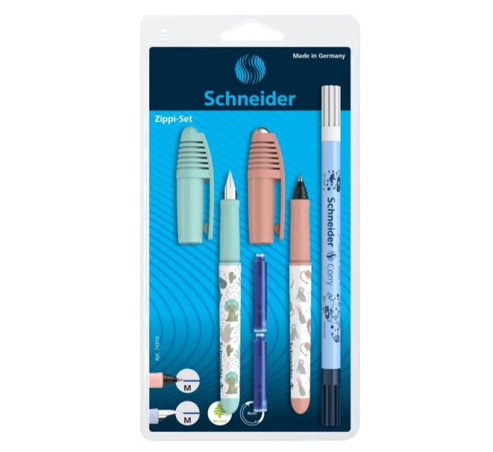Töltőtoll + rollertoll + korektor Schneider Zippi 22/23