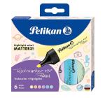 Szövegkiemelő 490 pasztell 6/szett