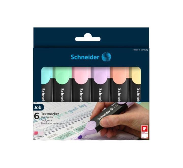 Szövegkiemelő Schneider Job 6/szett pasztell
