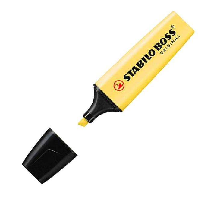 Szövegkiemelő pasztell sárga Stabilo