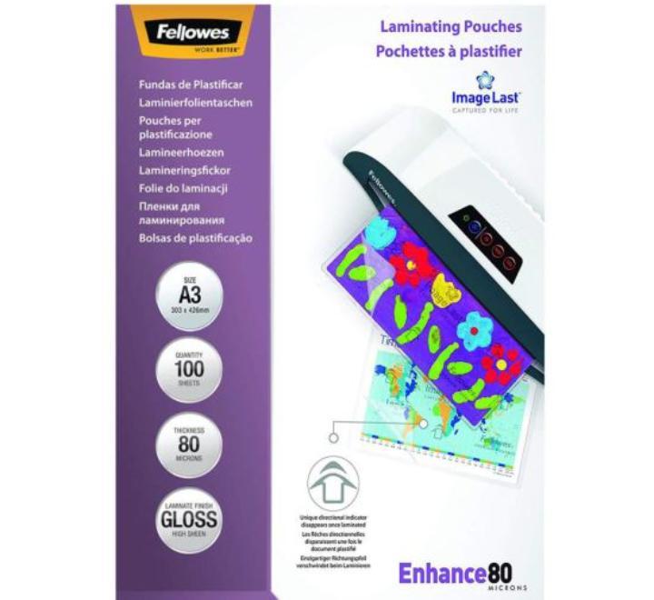 Folie A3 80mic Fellowes - buc