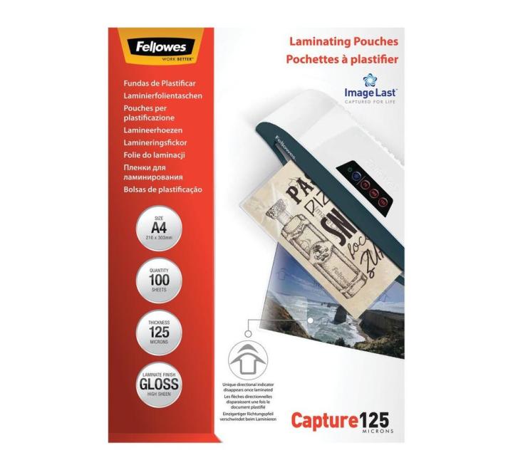 Folie laminare A4 125mic Fellowes