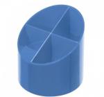 Írószertartó, 4 rekeszes, kék színű