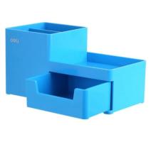 Suport birou 3 compart bleu Deli
