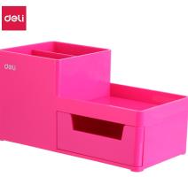 Suport birou 3 compart+serta roz Deli