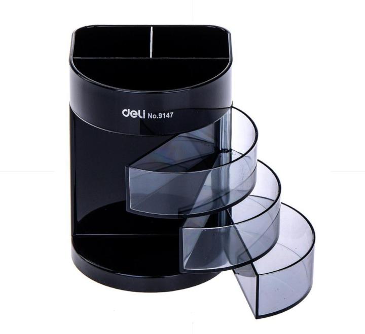 Írószertartó 6 részes Deli fekete