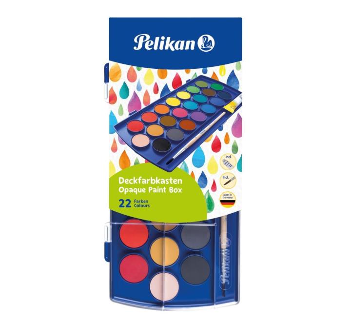 Vízfesték F455, 22 szín + 1 tubus cink fehér