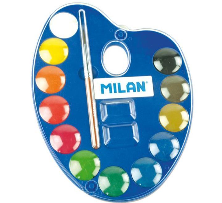 Vízfesték paletával 12 szín Milan