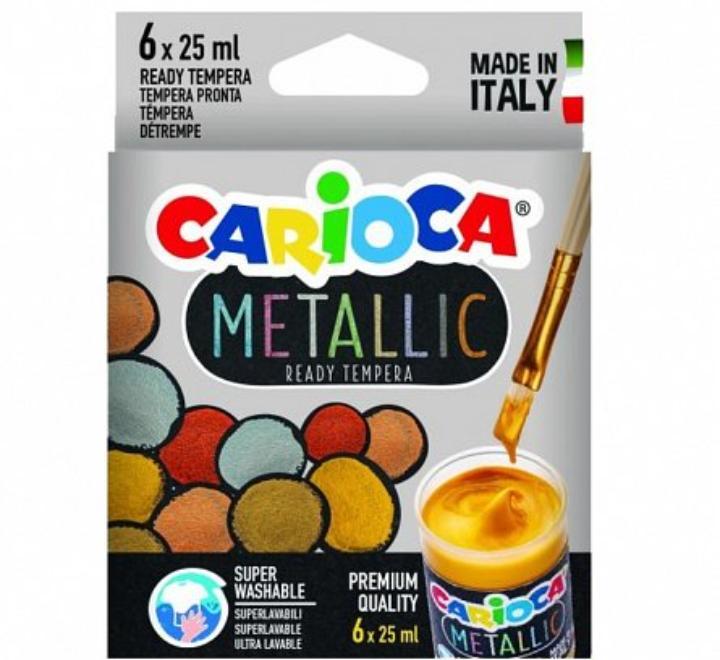 Tempera metalizált Carioca 6x25ml
