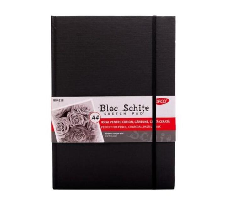 Bloc schite A4 110g Daco negru