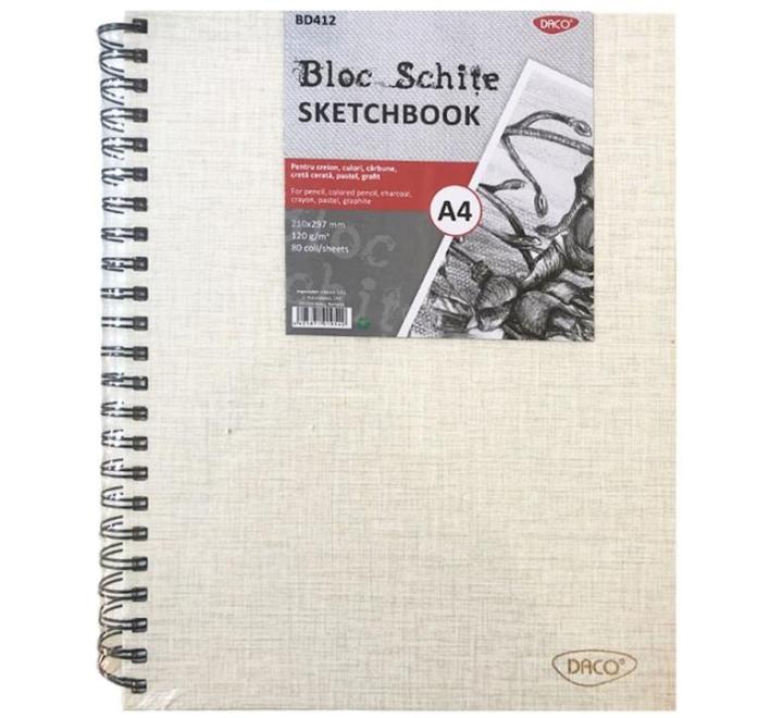Vázlatfüzet A4 120g Daco