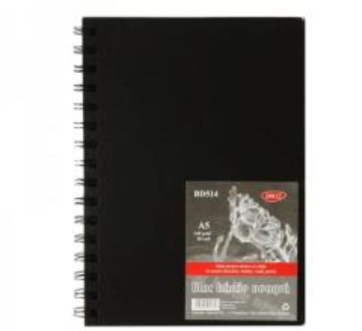 Vázlatfüzet A5-ös, fekete papírral, 30 lap Daco