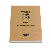 Bloc A5 alb-natur-negru 60 file Daco