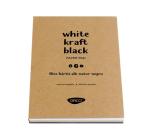 Papírtömb A5 fehér natúr fekete 60 lap Daco