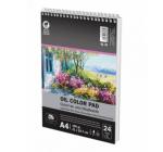 Rajztömb spirálos A4 24 lap olajfestékhez Pigna