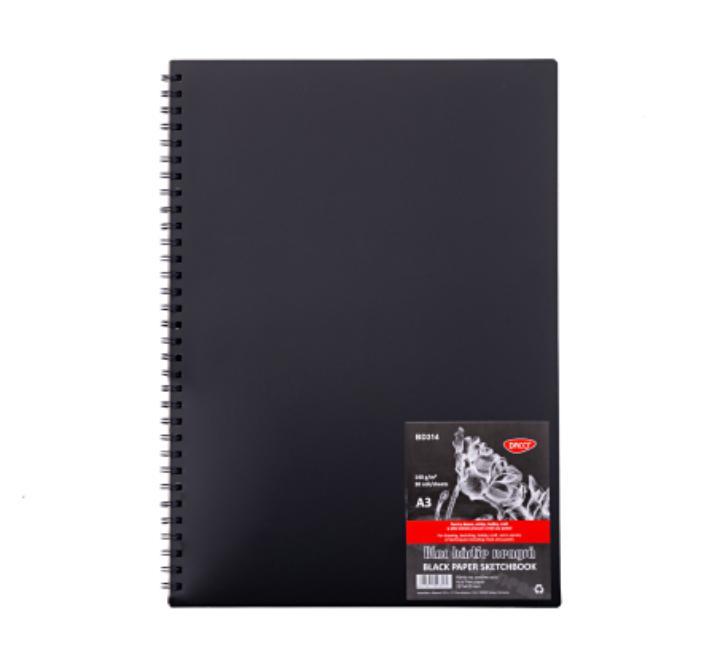 Vázlatfüzet A3 140g fekete lapú