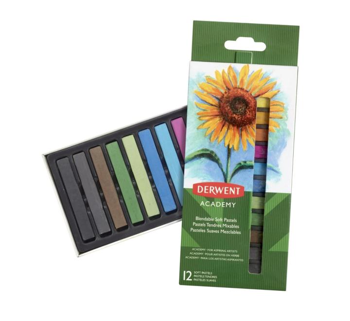 Porpasztell kréta 12 szín Derwent