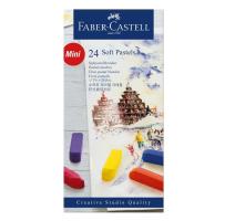 Creioane pastel soft 24 culori Faber Castell