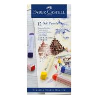 Creioane pastel soft 12 culori Faber Castell