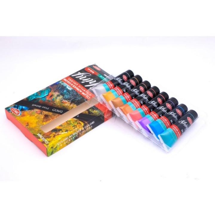 Akrilfesték 8 szín 36ml metalizált