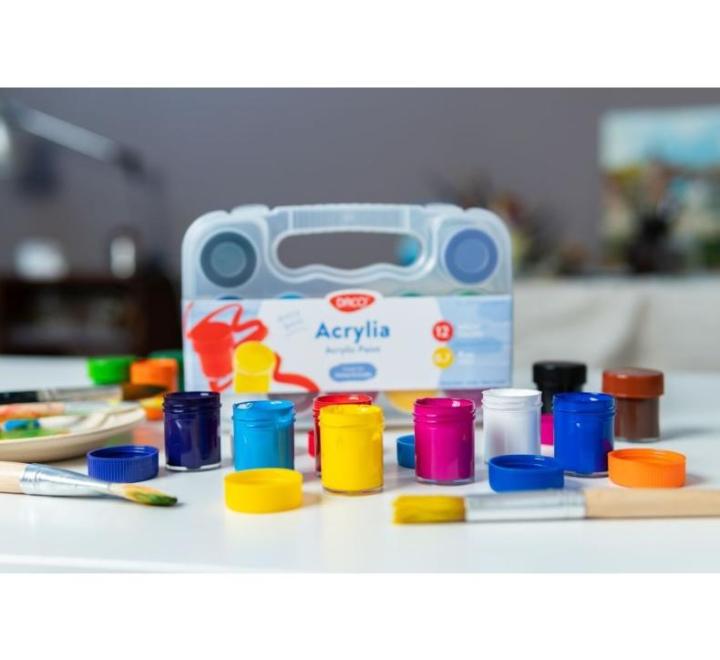 Akrilfesték 12 szín Daco