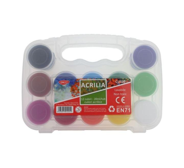 Akrilfesték 12 szín Daco
