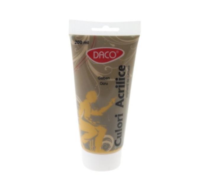 Akrilfesték 200ml okkersárga Daco