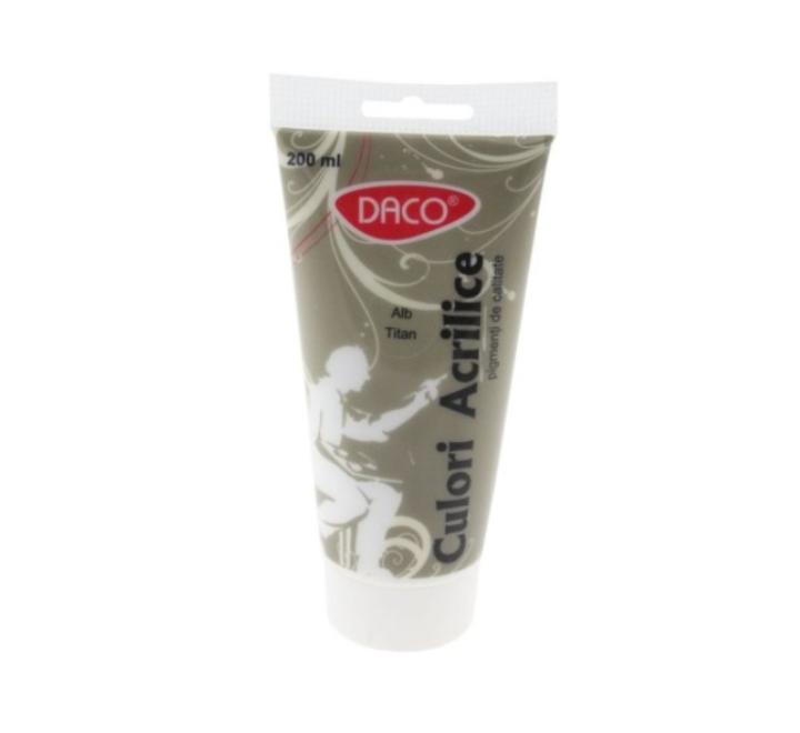 Akrilfesték 200ml titánfehér Daco