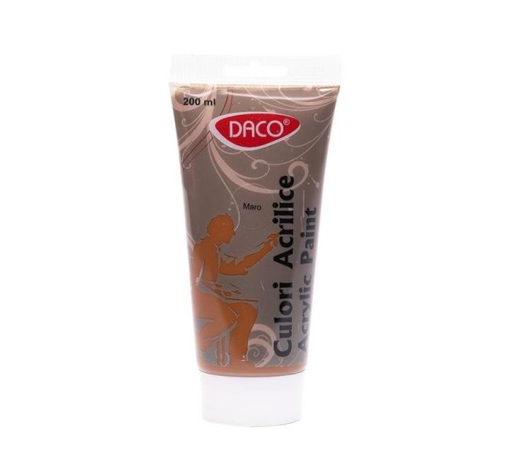 Akrilfesték 200ml barna Daco