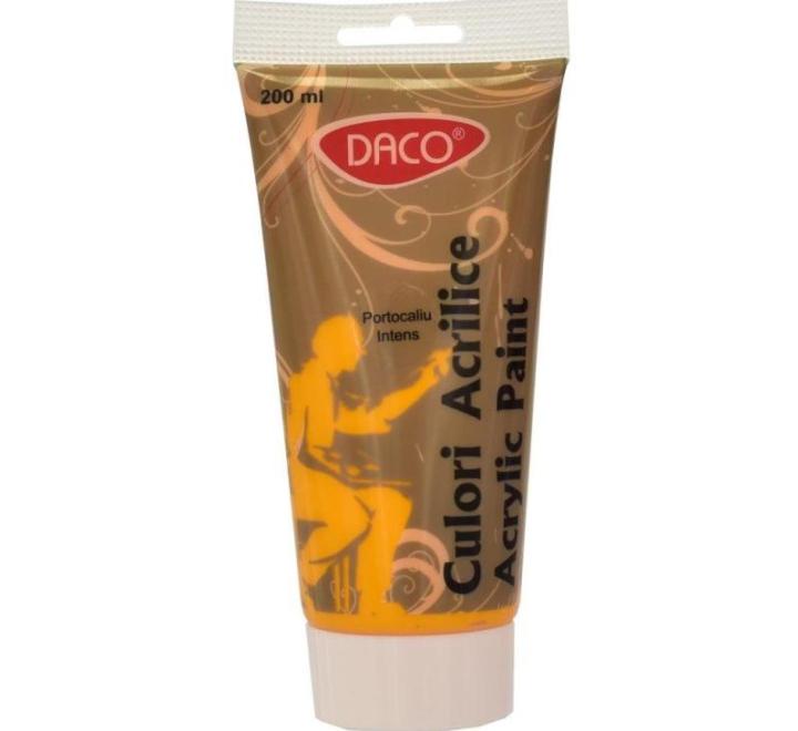 Akrilfesték 200ml intenzív narancssárga Daco