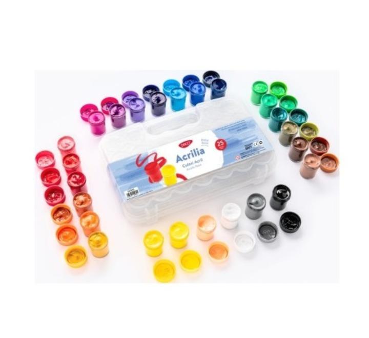 Akrilfesték 25 szín Daco