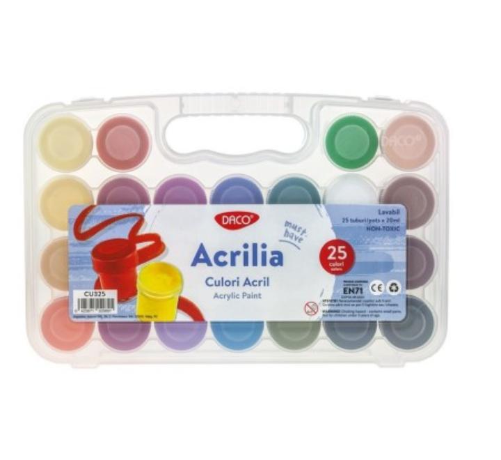 Akrilfesték 25 szín Daco