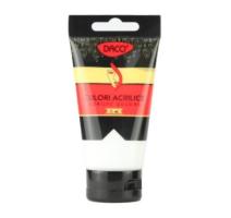 Culori acril 75ml alb titan Daco
