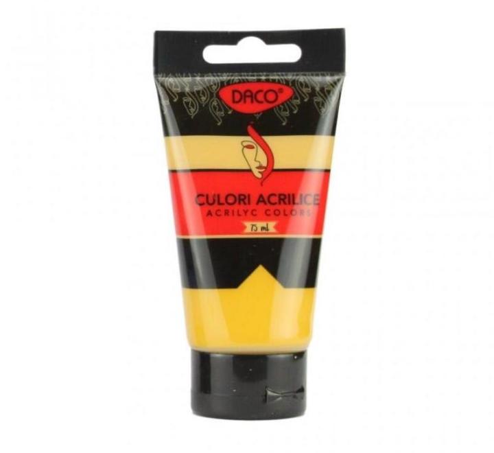 Akrilfesték 75ml okker sárga Daco