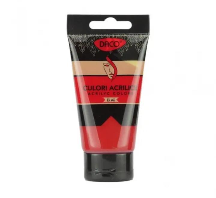 Akrilfesték 75ml kárminvörös Daco