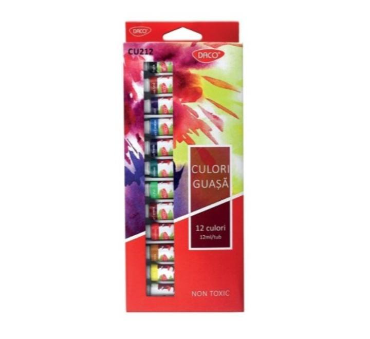 Gouache festék 12 szín Daco
